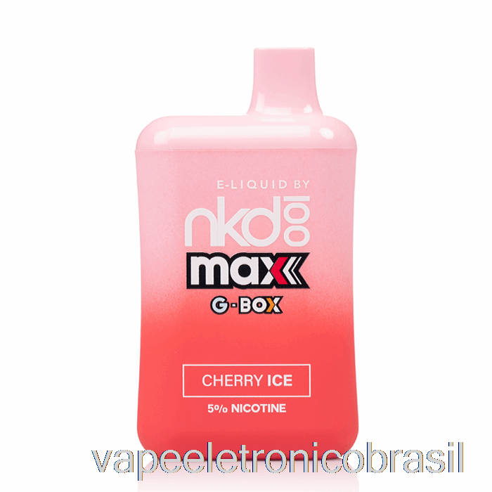Vape Eletrônico Gbox X Naked 100 5500 Descartável Cherry Ice